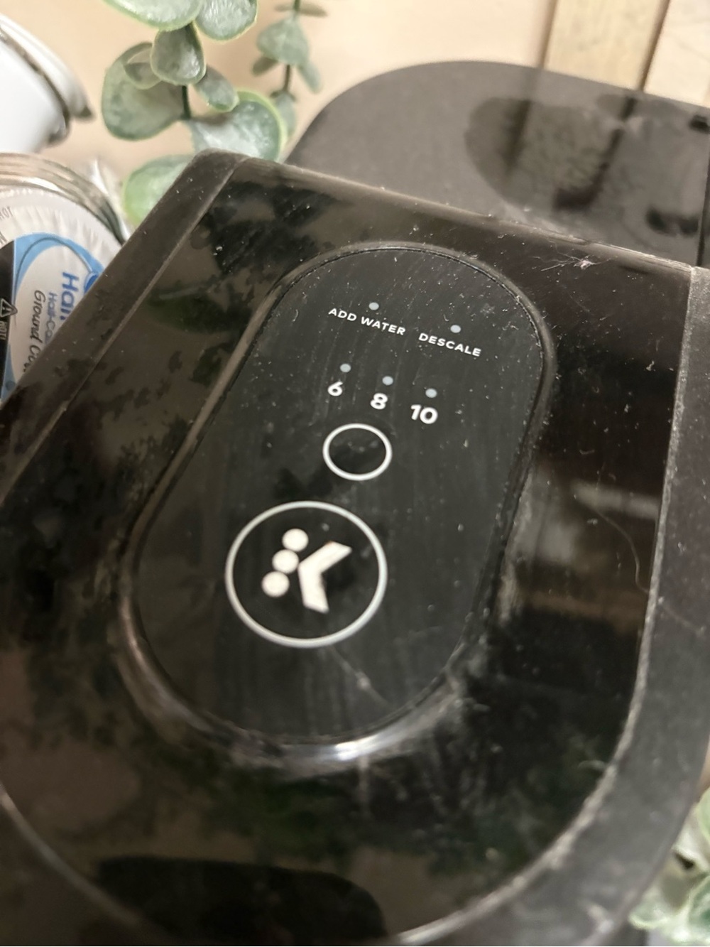 Keurig Black K-Cup Single Serve Coffee Maker Top Control Panel